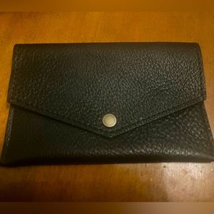 New Pebbled Black Envelope by Portland Leather Goods